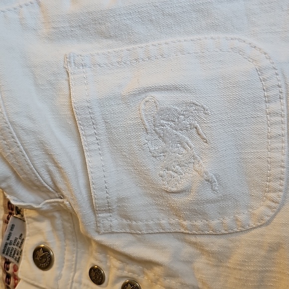 Parasuco Jeans Y2K Vintage Women's Extreme Fit White Jeans Sz 27 EUC - Picture 10 of 11